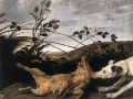 Greyhound attraper un jeune sanglier Frans Snyders Chien